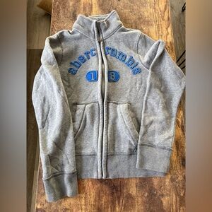 Abercrombie Kids Grey Muscle Jacket Sweatshirt 14/16 Boys